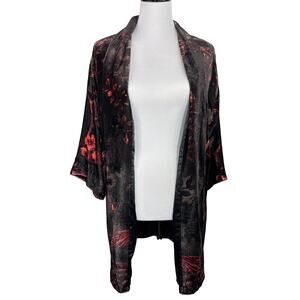 Soft Surroundings Shiori Velvet Kimono Jacket, Medium
